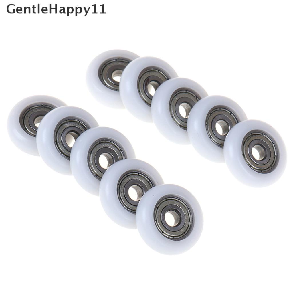 Gentlehappy 2 / 5 / 10 Pcs Roda roller Geser Pintu Geser Pengganti Bahan Plastik Untuk Kamar Mandi