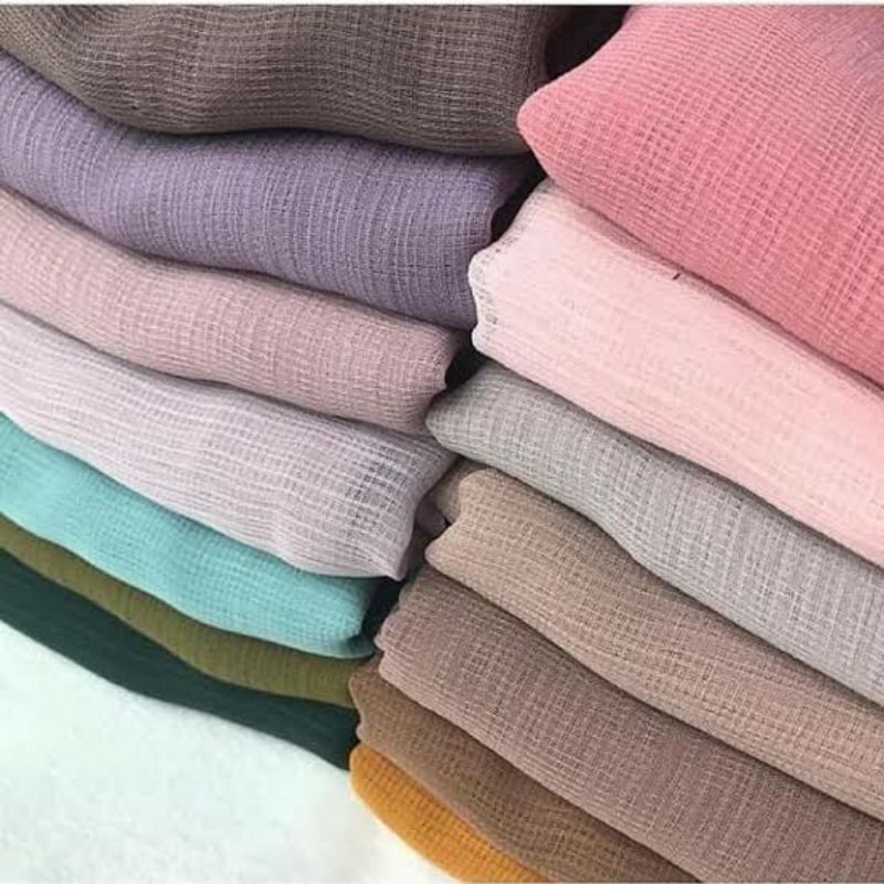 Jilbab segi empat Cornskin Premium Jahit Tepi/ Jilbab Serat Jagung / CORNSKIN-3