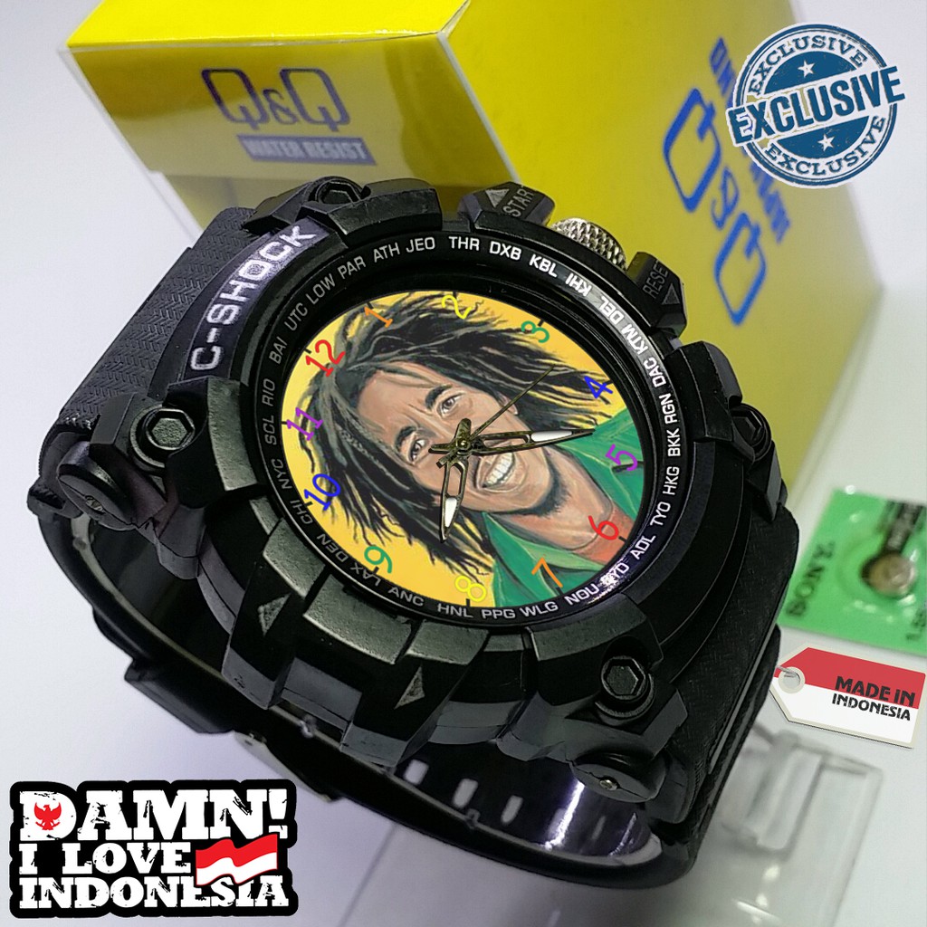 Jam Tangan Custom BOB MARLEY Outdoor