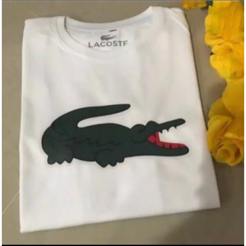 BAJU KAOS TSHIRT PRIA WANITA FASHION BRANDED LACOSTE LOGO