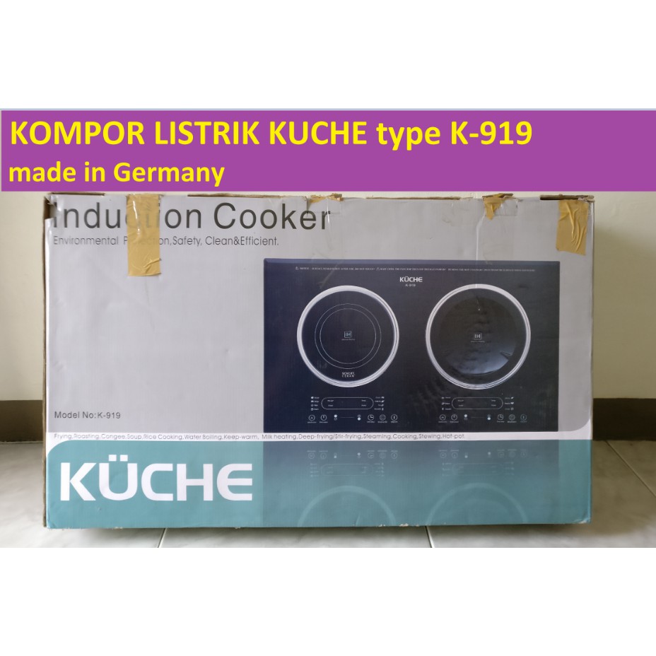 KOMPOR LISTRIK KUCHE K-919 (Second rasa Baru) Gress 99% / made in germany / kompor induksi / kompor listrik murah / kompor murah