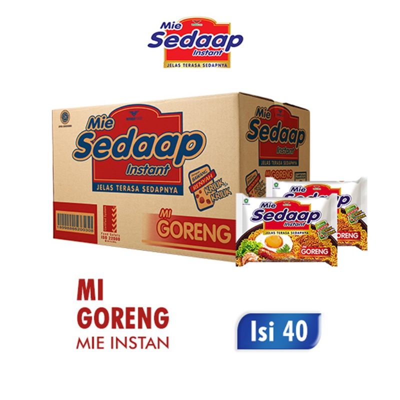 MIE SEDAAP GORENG 1DUS 1 DUS ISI 40