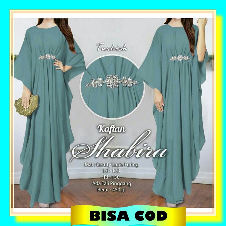 Zayus_Style - Maria Kaftan / Gamis Wanita Terbaru / Gamis Remaja Polos / Dress Wanita / Dress Polos 
