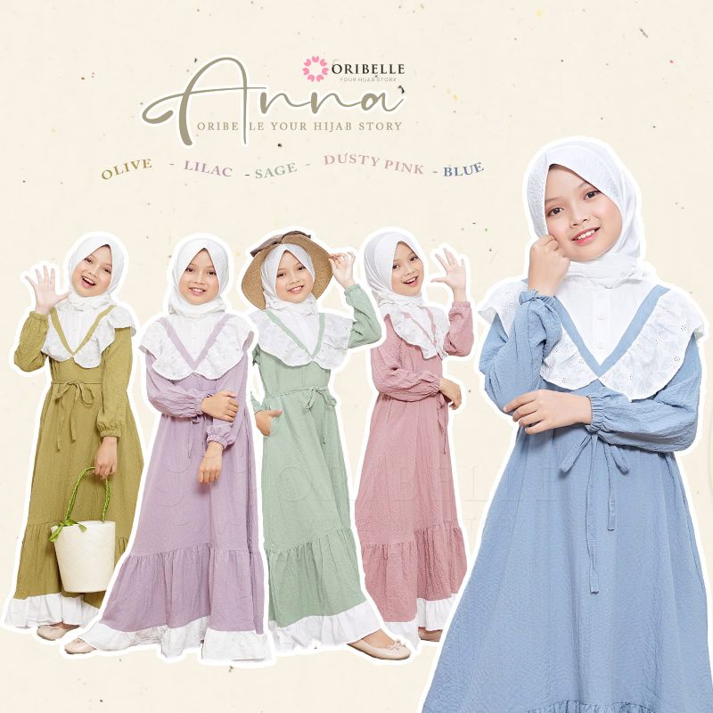 Oribelle kids/ Anna oribelle / Gamis oribelle / Gamis remaja /Gamis cantik