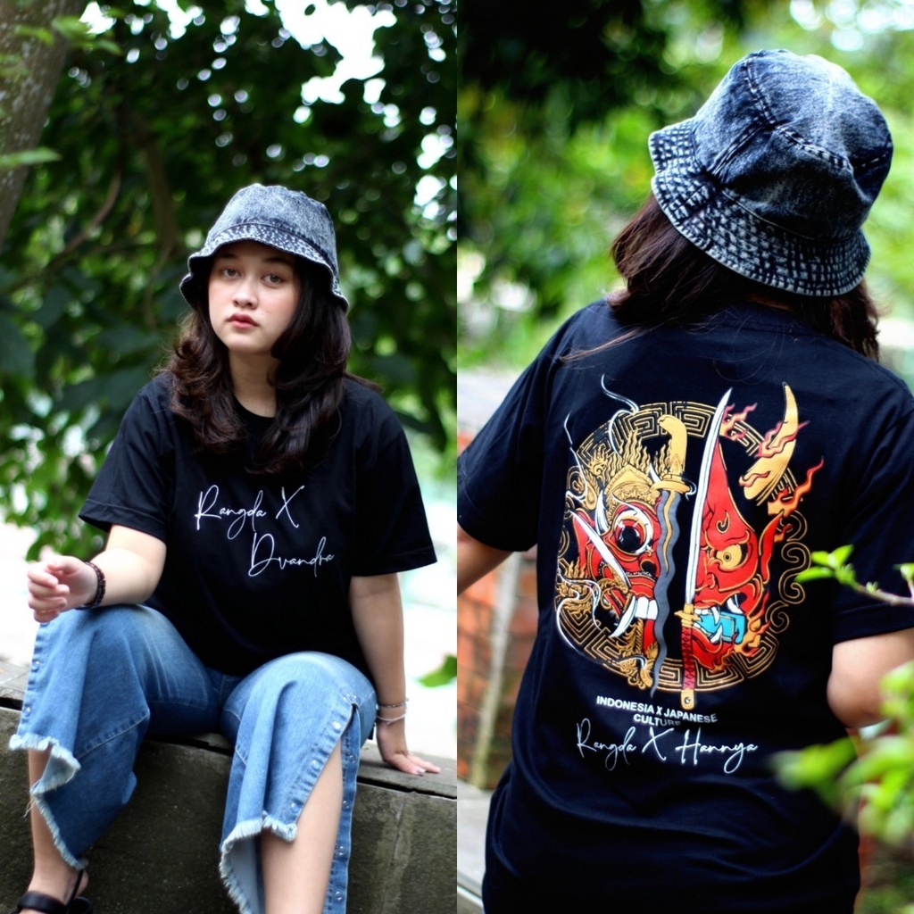 Kaos Distro Memphis Origins DVANDRA APPAREL Art INDONESIA X JAPENESE CULTURE T-Shirt Pria / Wanita L