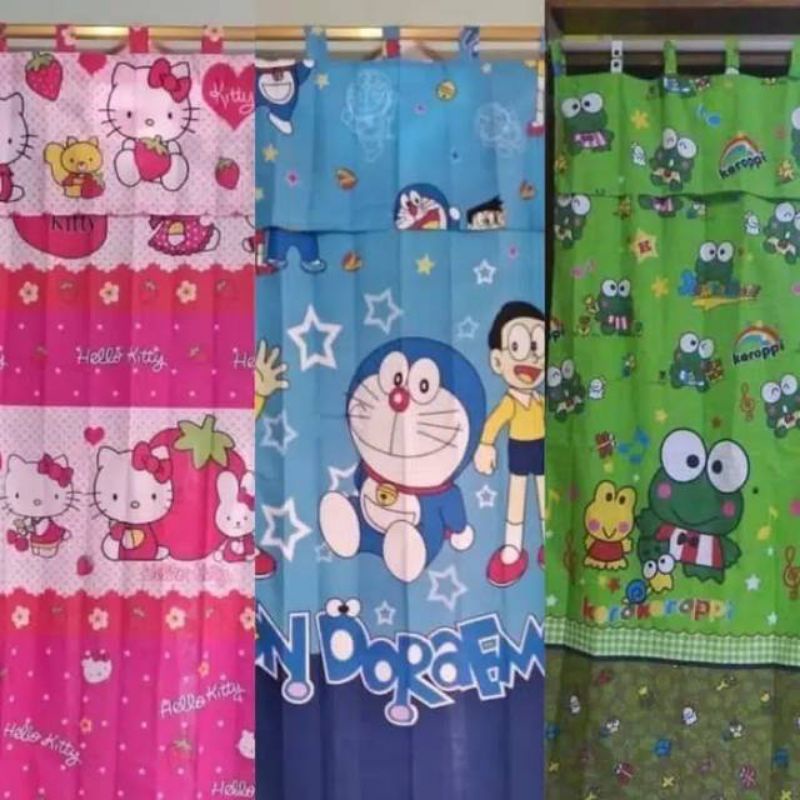 Tirai gorden pintu karakter murah/tirai pintu/gorden pintu karakter/gorden kartun/bisa cod