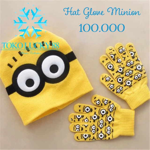 Topi Sarung Tangan Minion