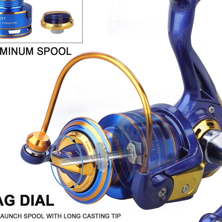 SALE✅YUDO Set Pancing 2/3 Bagian Joran Pancing 5.2:1 12BB Reel Pancing Fishing Combo|RA1