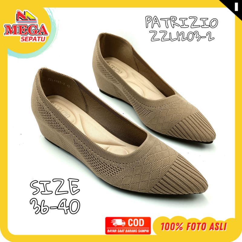 SEPATU BALET WANITA TERBARU PATRIZIO ZZL1203-2 APRICOT