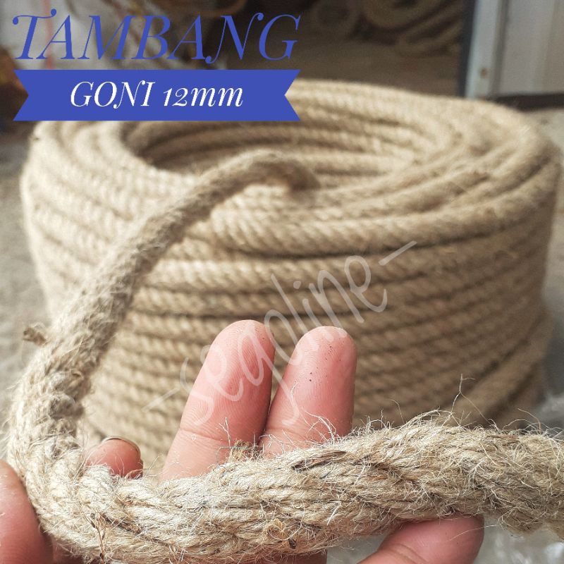 TALI GONI 12mm|TALI RAMI/TALI GONI~TAMBANG 12mm|TALI KERAJINAN UNIK|TALI DEKORASI~DECOR|TALIMURAH