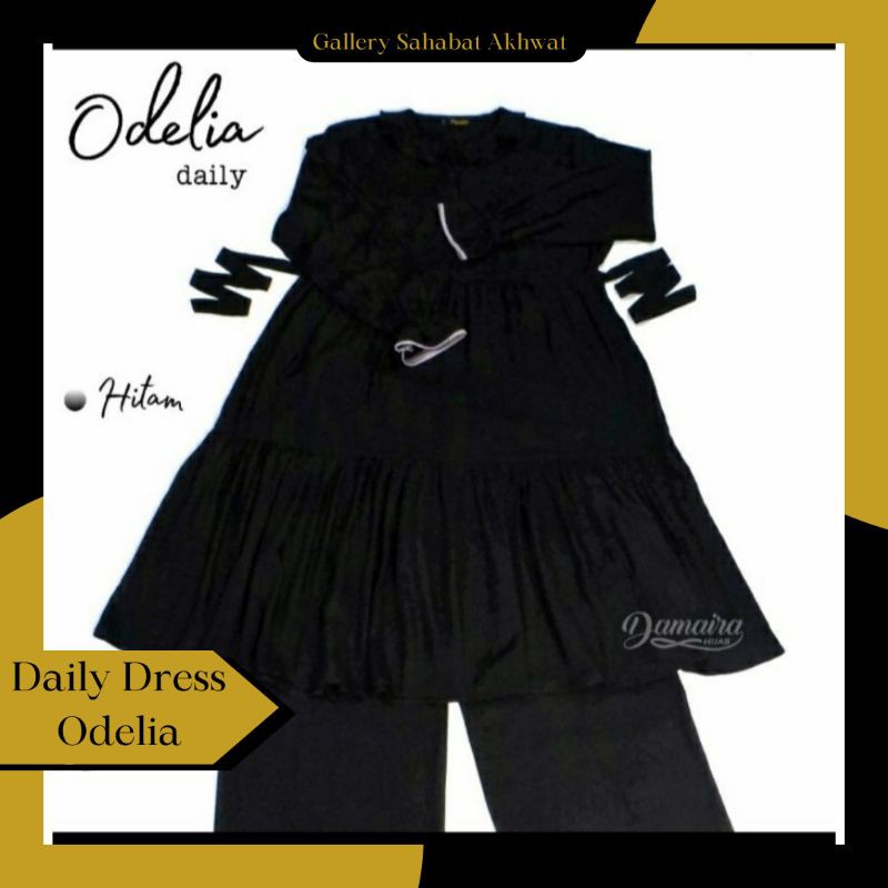 HOMEDRESS | SETELAN CELANA BAJU | DAILY DRESS | TUNIK ODELIA by DAMAIRA