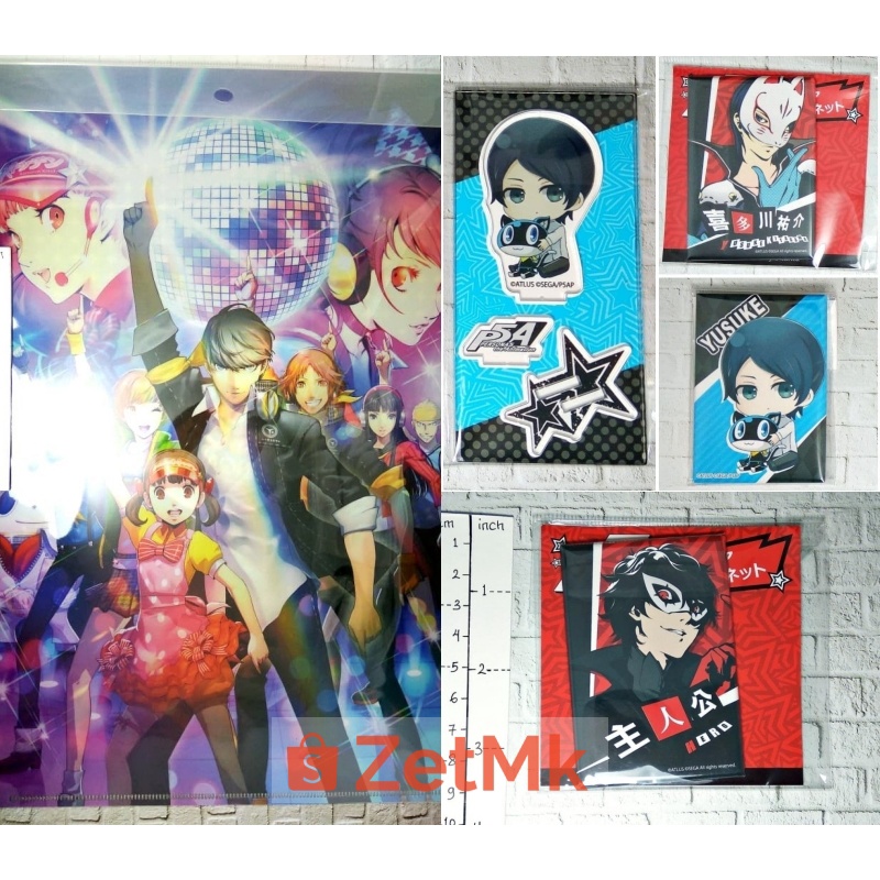 Persona 5 Amamiya Persona 3 Kitagawa Yusuke Acrylic Stand Magnet Badge Clear File