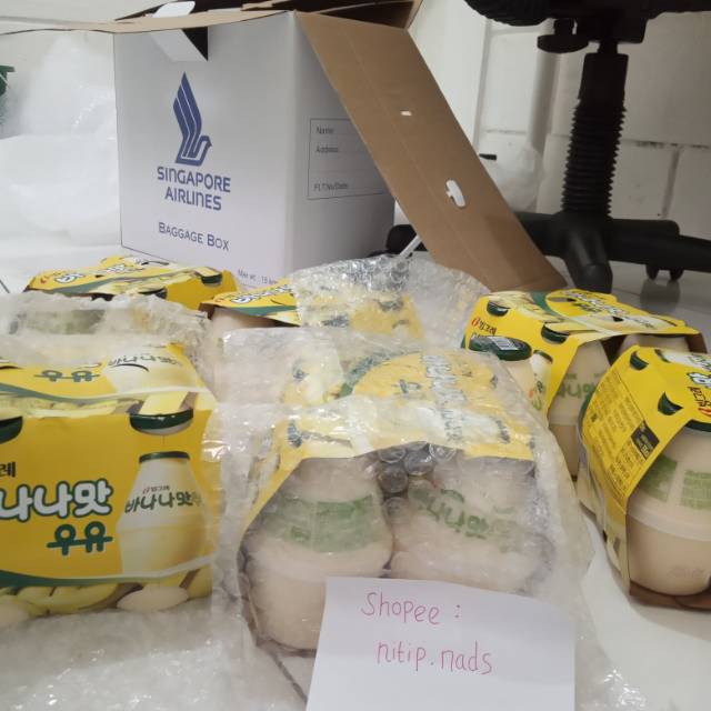 TERMURAH Binggrae Banana Milk Susu Pisang Korea 1 Pack (isi 4 botol)