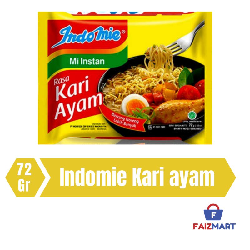 

Indomie Kari ayam 72gr