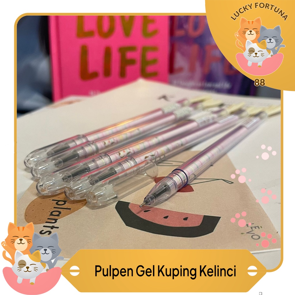 

[Luckyfortuna88] Pulpen Gel Bentuk Kuping kelinci Pen Gel Bentuk Kuping Kelinci alat tulis kantor alat tulis sekolah lucu murah