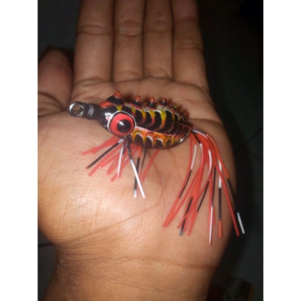 UMPAN CASTING SOFTFROG 5CM TERBARU/UMPAN TIRUAN/UMPAN KARET/UMPAN MANCING/LURE/UMPAN IKAN GABUS