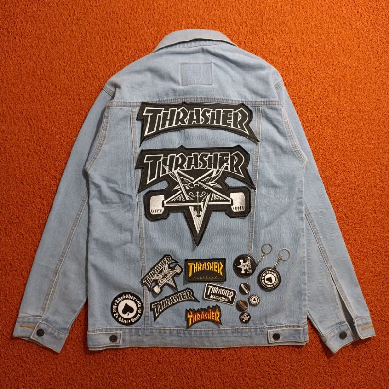 BACKPATCH BORDIR THRASHER SATU SET PREMIUM