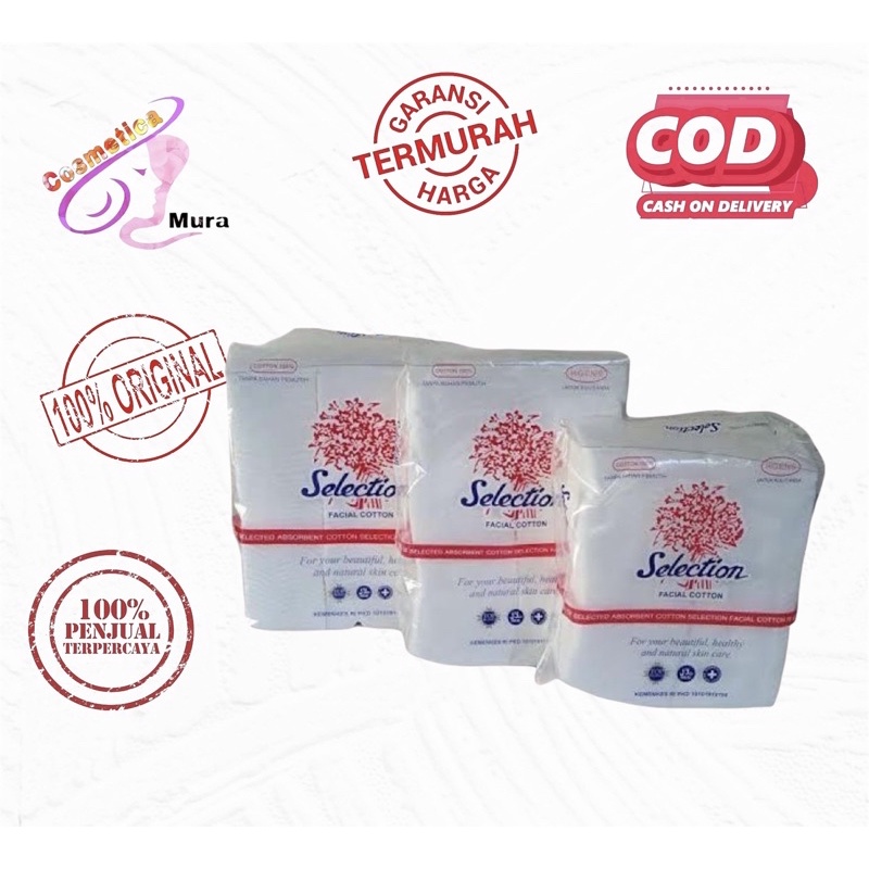 cosmeticamurah - SELECTION KAPAS FACIAL COTTON ROUND STERIL - KAPAS KECANTIKAN