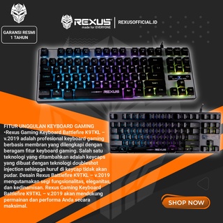 Keyboard gaming Keybord gaming murah Rexus Keyboard Gaming Fortress K9TKL