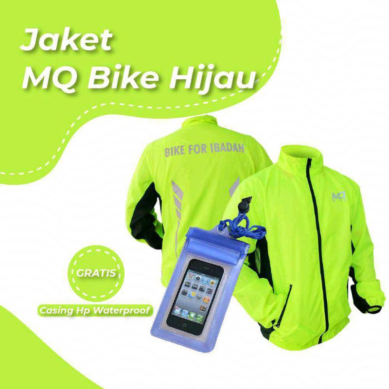 MQ Bike - Jaket Bike For Ibadah  1 Free Casing HP Waterpoof