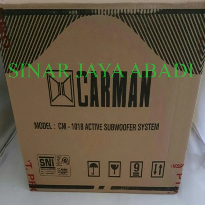 SUBWOOFER MOBIL 10 INCH CARMAN 1018A ORIGINAL SUARA MANTAP