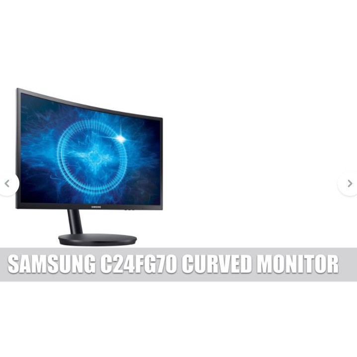 Monitor gaming samsung led 27 inch 1ms 144hz curved freesync Dp hdmi c27fg70 c27fg70fqe