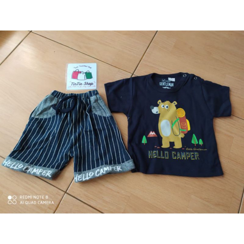 Baju Stelan pendek Bayi Laki laki