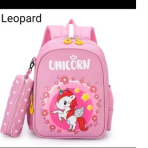 Tas Ransel Anak Sekolah Ngaji Perempuan Tk Sd karakter Motif Unicorn