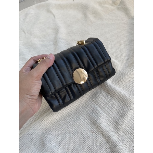 Koyu Hijab Alya Mini Bag Black Sintetis Matte