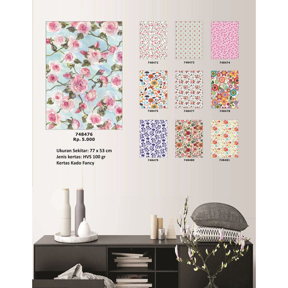 

Kertas Kado Besar Bunga Rose_Series