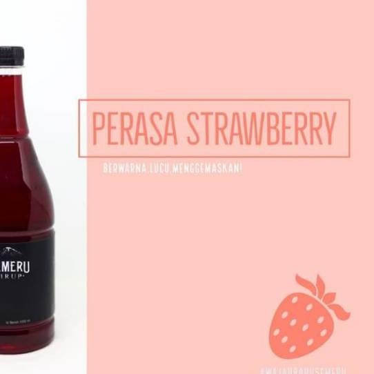 

Original Sirup Perasa Strawberry 1000ml / Semeru Sirup !!!