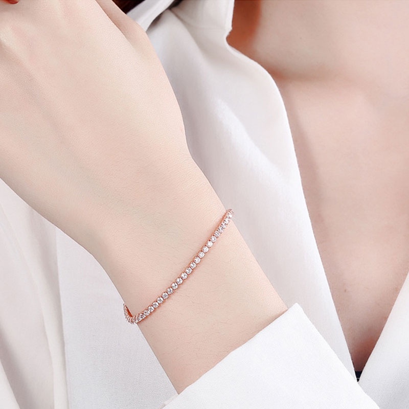 Gelang  Serut Titanium Rantai Adjustable Bracelet Perhiasan Wanita