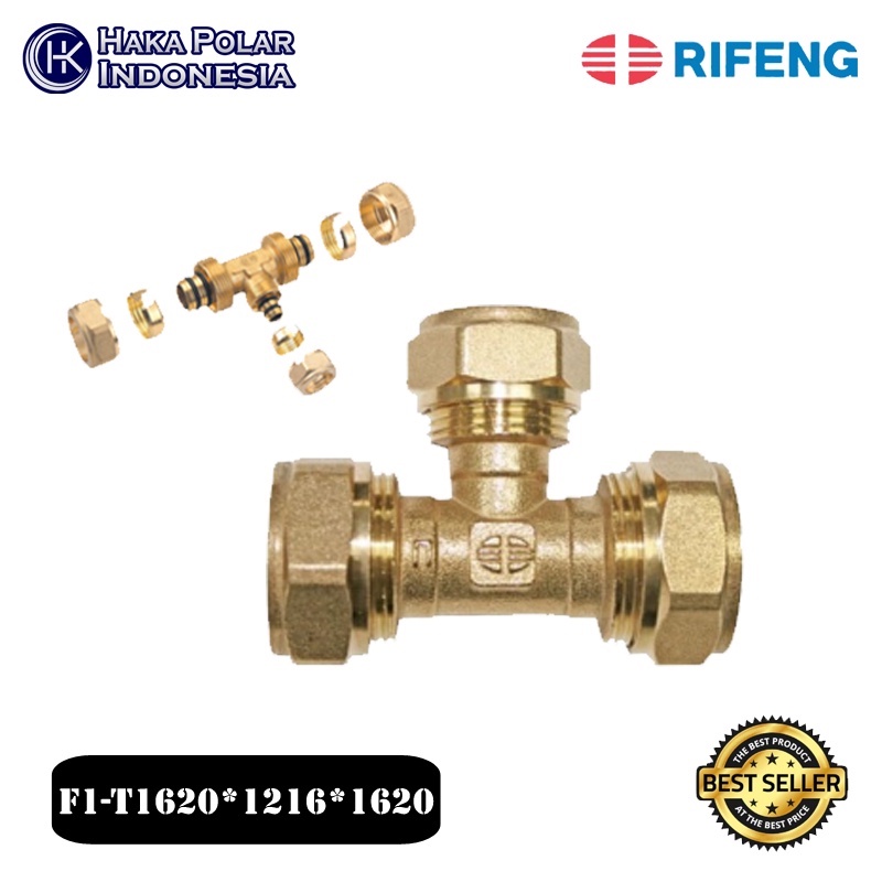 Unequal Tee Rifeng diameter 3/4"x1/2" F1-T1620x1216x1620