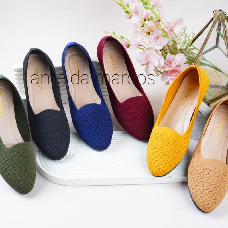 Gratica Sepatu Wanita Flat Shoes Rajut Dreyse  UD64