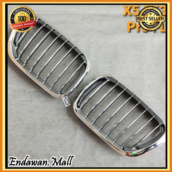 Murah grill BMW X5 E53 Pre Facelift thn 01-03 chrome black Elegan
