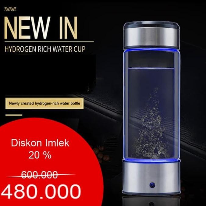 Botol Minum Hidrogen/Hydrogen Water Bottle Maker/Pembuat Air Hidrogen