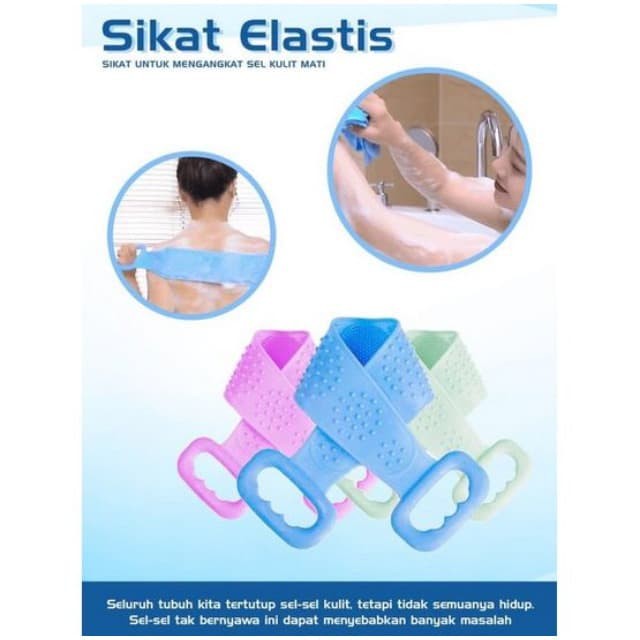 MAGIC CLEAN BACK CLEANSER SIKAT GOSOK BADAN ELASTIS PEMBERSIH PUNGGUNG