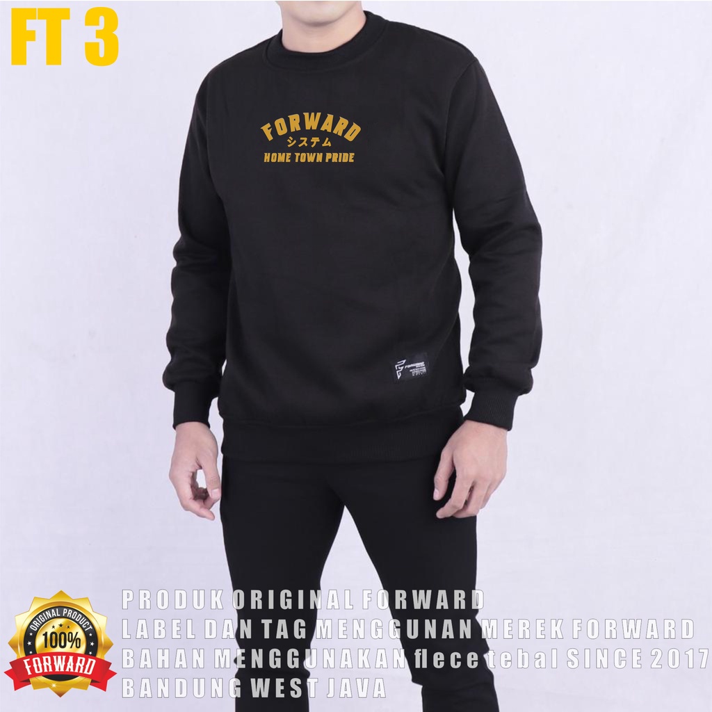 FORWARDSYSTEM Sweater Sweatshirt Crewneck Jumper Unisex Soft Fleece Size M L XL FT3