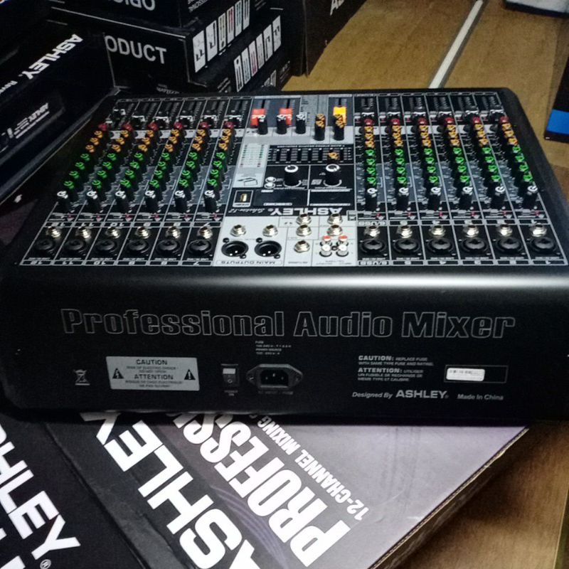 Mixer Audio Ashley 12 Channel Selection 12 Original Bluetooth Rec PC