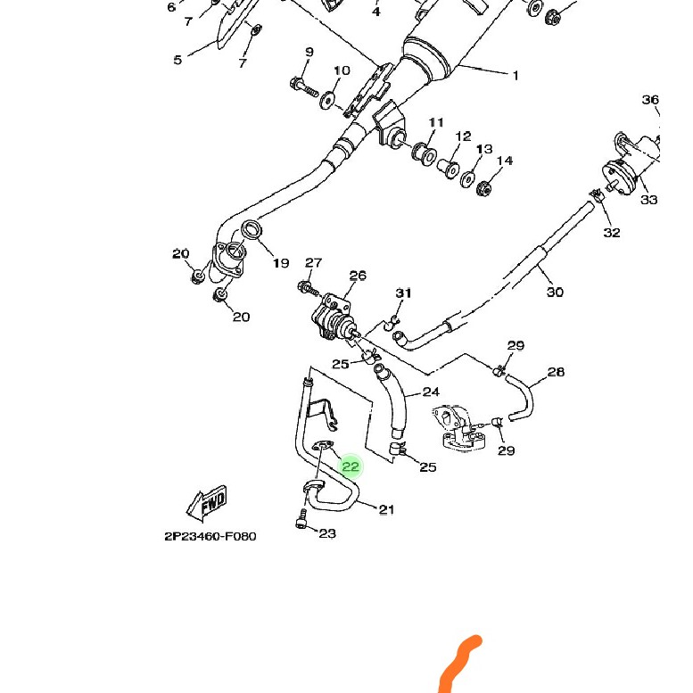 GASKET PAKING LUBANG HAWA AIS KNALPOT BLOK HEAD VEGA R NEW JUPITER Z BURHAN ORIGINAL YGP 3S0-E4815-00