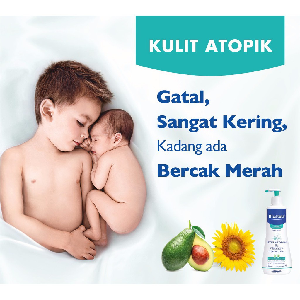 Krim Bayi Kulit Sensitif Mustela Stelatopia Emollient Cream 200ml