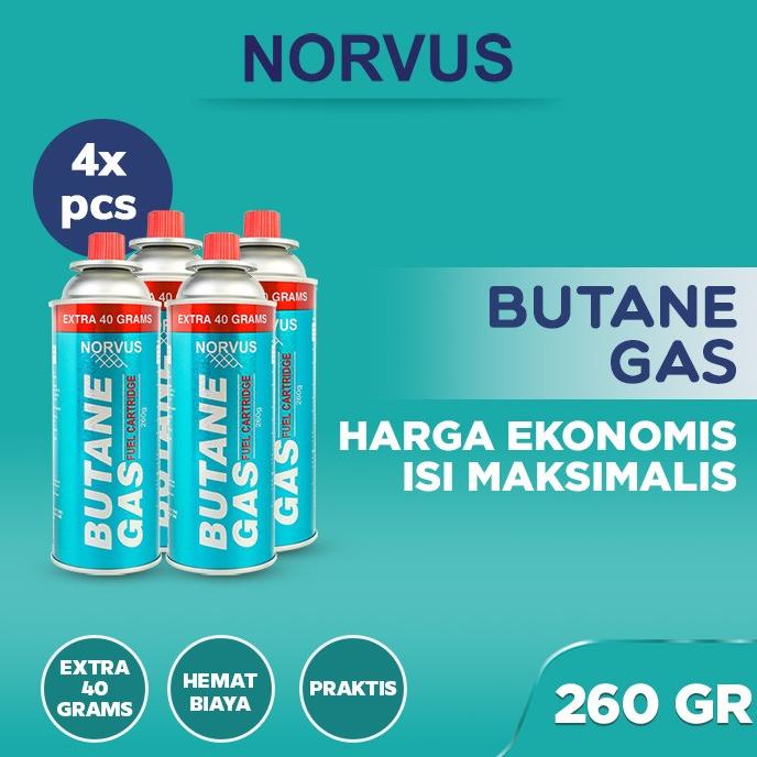 NORVUS - Butane Gas Bundling 4x 260g