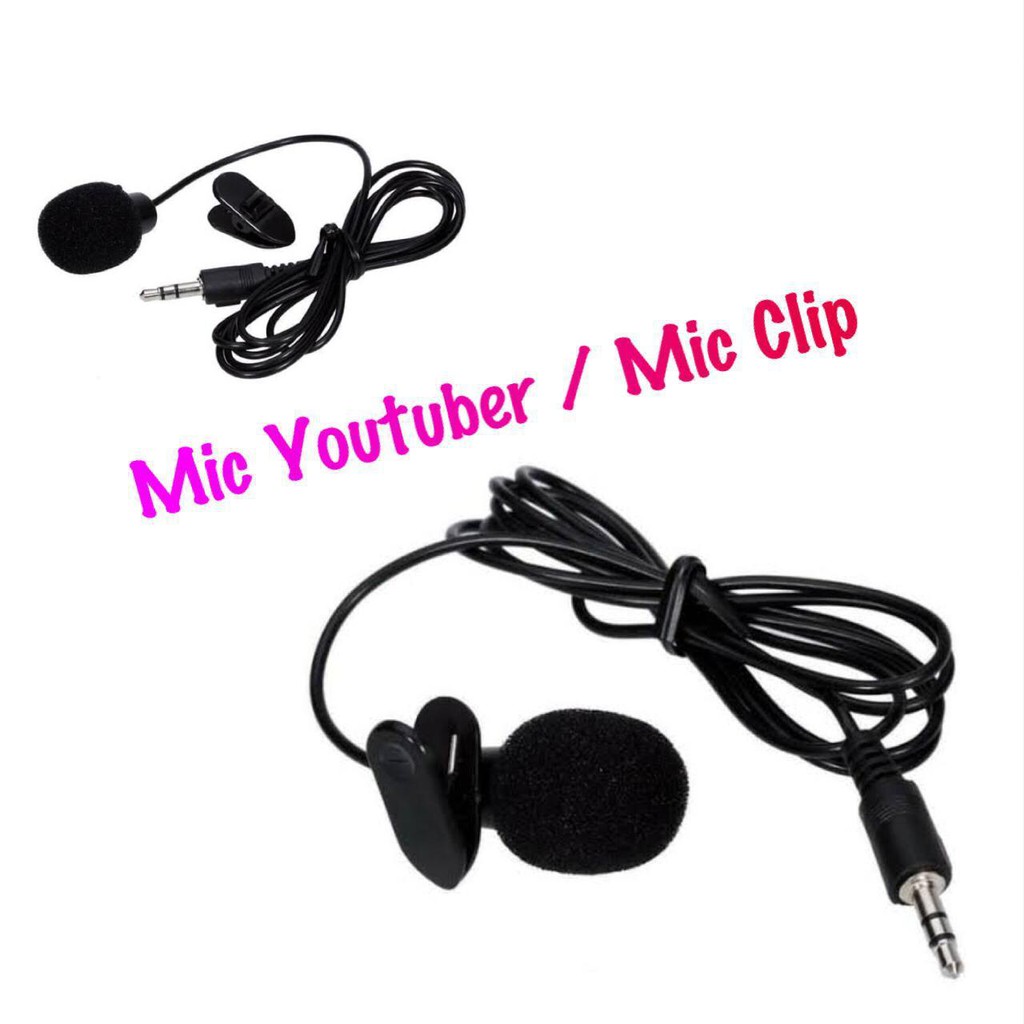 Clip On Microphone Eksternal Mic Kabel