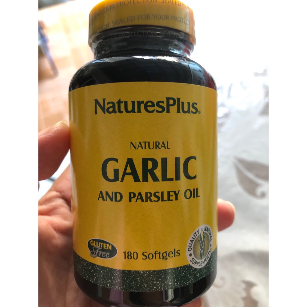 Nature's Plus Natural Garlic and Parsley Oil 180 softgels Natures