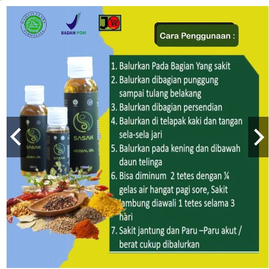 OBAT HERBAL SAKIT LAMBUNG DIABETES SESAK NAFAS SYARAF KEJEPIT MINYAK HERBAL SASAK OIL ORIGINAL
