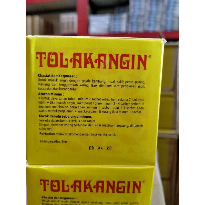 tolak angin cair isi 12 sachet