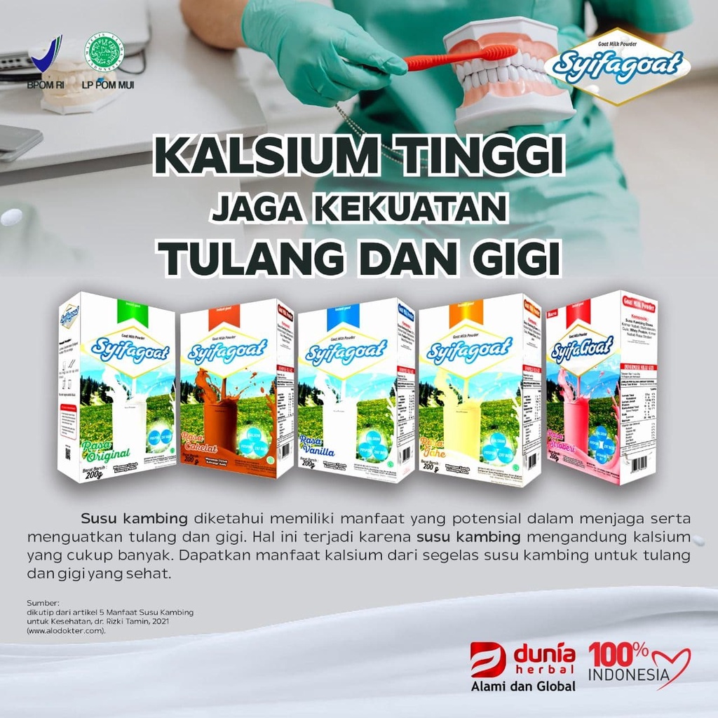 

Susu Kambing Etawa SYIFAGOAT 200gr