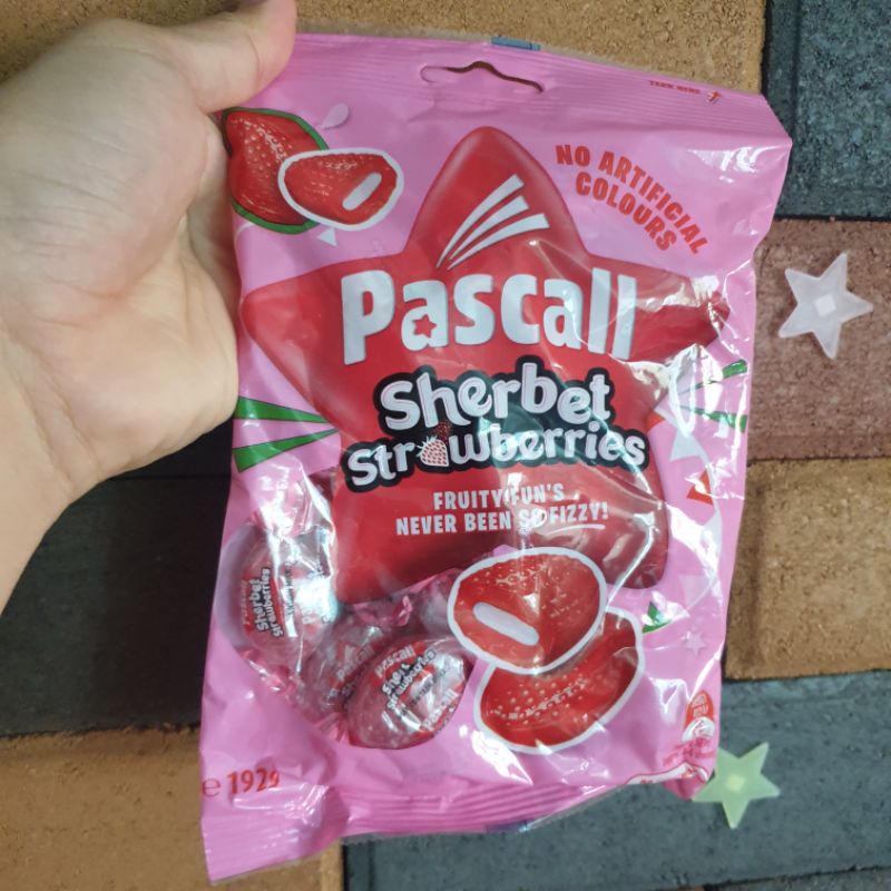 Importir Snack Pascall Sherbet Stawberry Jelly rasa buah import australia