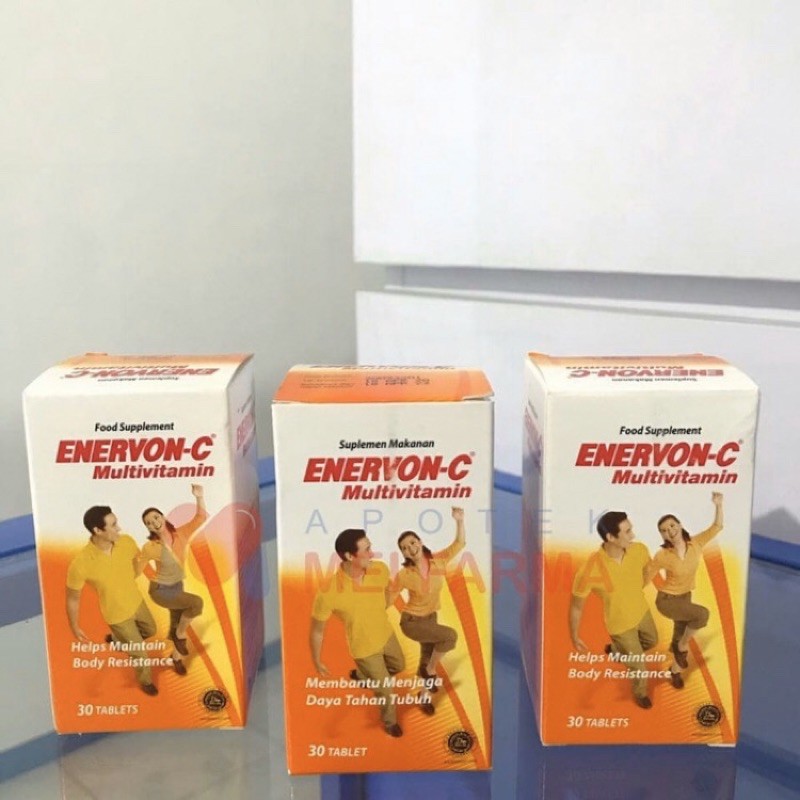 ENERVON C &amp; ENERVON ACTIVE BOTOL 30 KAPLET