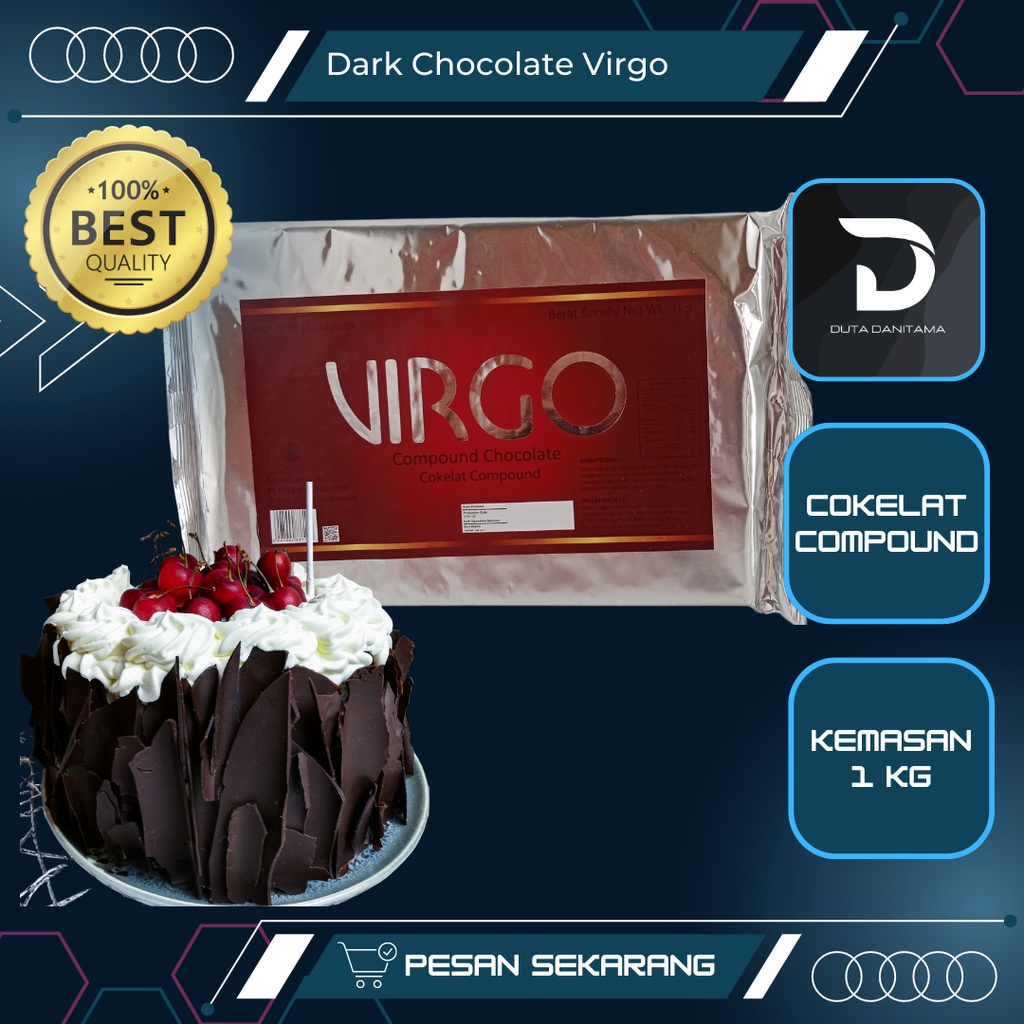 

Virgo Chocolate Compound 1 kg (Coklat Olahan)